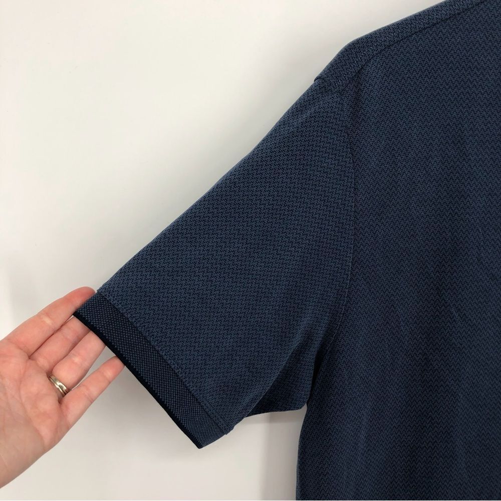 Tommy Bahama Polo Mens Medium Blue Short Sleeve Modal Blend - Picture 2 of 10